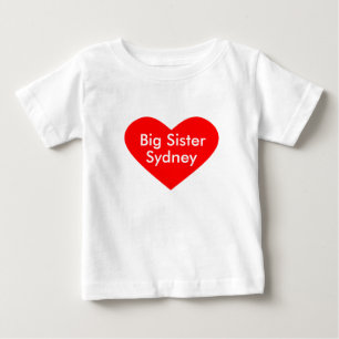 姉妹ドレス 名前を入れてオリジナルに ベビーTシャツ
