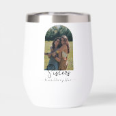 姉妹フォトアーチパーソナライズされた形 (背面)