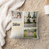 姉妹フォトコラージュ。最高のセラピー クッション (ブランケット)