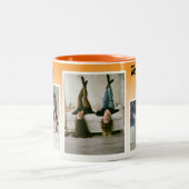 姉妹フォトコラージュ。最高のセラピー ツートーンマグカップ (中央)