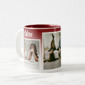 姉妹フォトコラージュ。最高のセラピー ツートーンマグカップ (正面左)