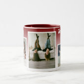 姉妹フォトコラージュ。最高のセラピー ツートーンマグカップ (中央)