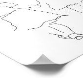 姉妹プリント,姉妹ギフト,家族プリント,娘 ポスター (角)