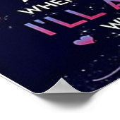 姉妹レディーガールギフトに姉妹誕生日ギフト ポスター (角)