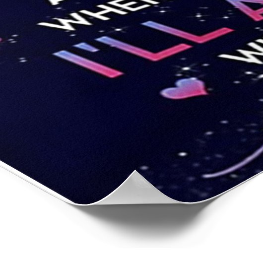 姉妹レディーガールギフトに姉妹誕生日ギフト ポスター (角)