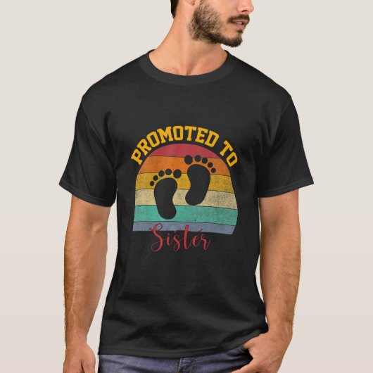 姉妹ヴィンテージ母の日に昇進おもしろい Tシャツ (正面)