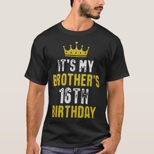 姉妹兄弟のための黄色の王冠16日 Tシャツ (正面)