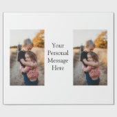 姉妹兄弟家族の追加フォトパーソナルメッセージh ラッピングペーパー (フラット)