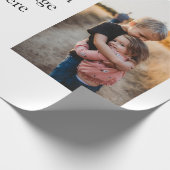 姉妹兄弟家族の追加フォトパーソナルメッセージh ラッピングペーパー (角)