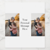 姉妹兄弟家族の追加フォトパーソナルメッセージh ワインラベル (シングルラベル)