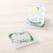 姉妹写真クッション ガラスコースター (アングル)