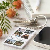 姉妹写真コラージュ用のシスタースクリプトギフト キーホルダー (正面右)