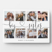 姉妹写真コラージュ用のシスタースクリプトギフト フォトプラーク (正面)