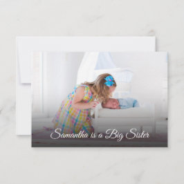 姉妹写真新生児生誕通知カード サンキューカード