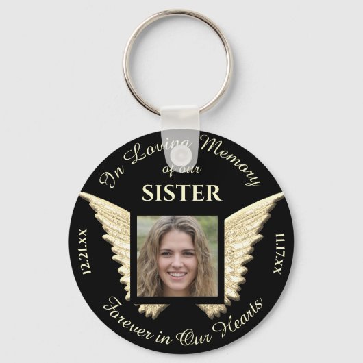 姉妹写真記念キーチェーン キーホルダー (正面)