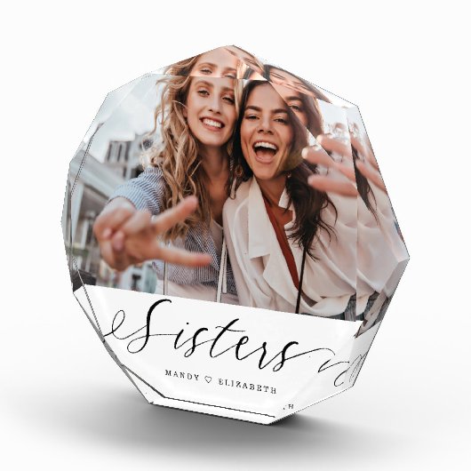 姉妹写真記念ギフト フォトブロック (右)