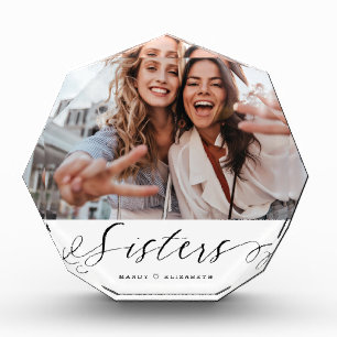 姉妹写真記念ギフト フォトブロック