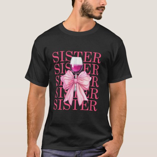 姉妹及びワインコケートバウのクリスマスシガーリーステ Tシャツ (正面)