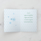 姉妹及び家族、スペイン語、クリスマス、雪片 シーズンカード (内部)