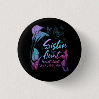 姉妹叔母素晴らし叔母新生児Iジャスト保ンゲティン 缶バッジ