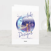 姉妹可愛い誕生日カード – カップケーキとお茶 カード (裏面)