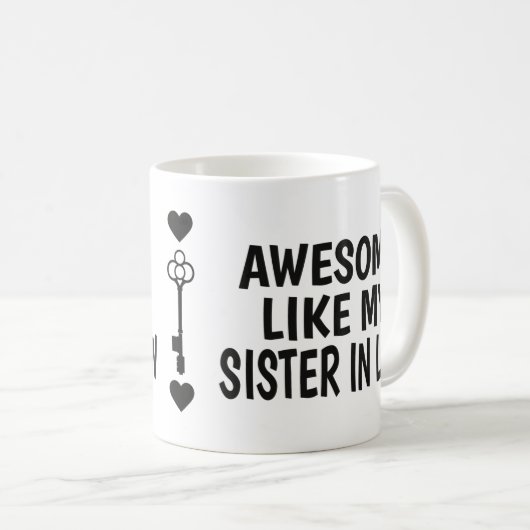 姉妹同おもしろい胞の日の贈り物パパ コーヒーマグカップ (正面右)