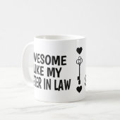 姉妹同おもしろい胞の日の贈り物パパ コーヒーマグカップ (正面左)