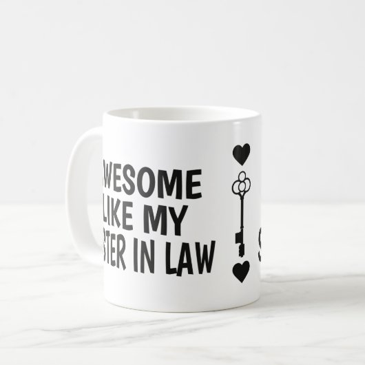 姉妹同おもしろい胞の日の贈り物パパ コーヒーマグカップ (正面左)