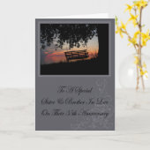 姉妹同志35周年記念カード(Sister & Brother In Law 35th Anniver カード (黄色い花)