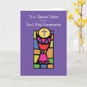 姉妹大聖餐式，杯とH カード (黄色い花)