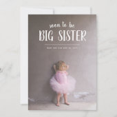 姉妹妊娠写真の告知 案内状 (正面)