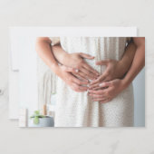 姉妹妊娠写真の告知 案内状 (裏面)