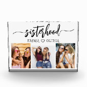 姉妹姉妹3フォトコラージュ記念ギフト フォトブロック (正面)
