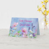 姉妹宗教復活祭恵みヌンワイルドフラワー カード (黄色い花)