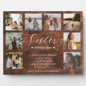 姉妹定義スクリプトフォトコラージュウードグレイン フォトプラーク (正面)