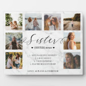 姉妹定義スクリプトフォトコラージュ大理石 フォトプラーク (正面)