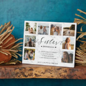 姉妹定義スクリプトフォトコラージュ大理石 フォトプラーク (側面)