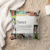 姉妹定義モダン12フォトコラージュ クッション (ブランケット)