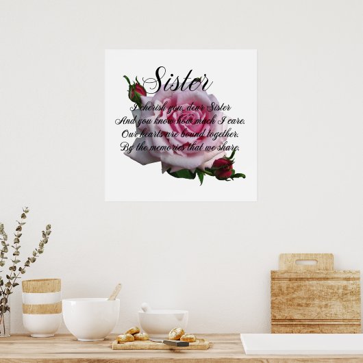 姉妹引用文 ポスター (キッチン)