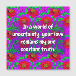 姉妹引用文(愛されている)花、友人カード