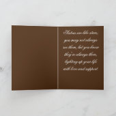 姉妹愛に満ちた折りたたみ式の感謝カード サンキューカード (内部)