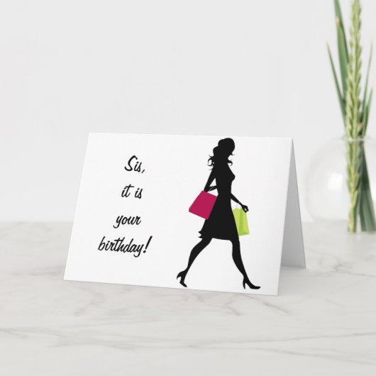 姉妹愛の誕生日は幸せにならぬ カード (正面)