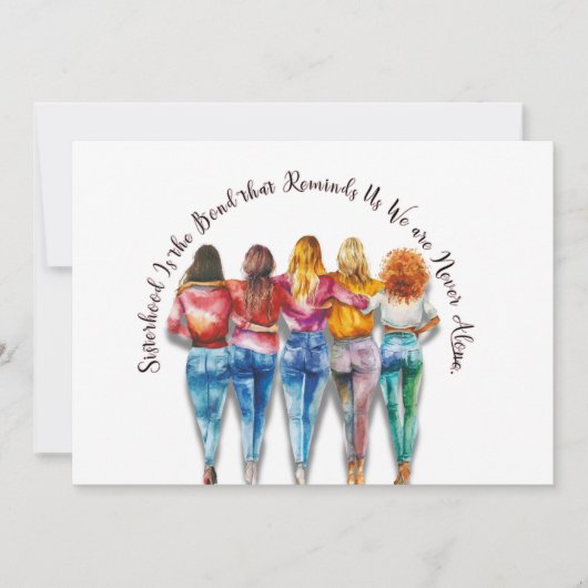 姉妹愛をテーマに 招待状 (正面)