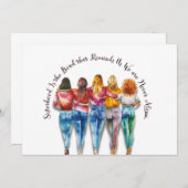 姉妹愛をテーマに 招待状 (正面/裏面)