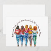 姉妹愛をテーマに 招待状 (正面/裏面)