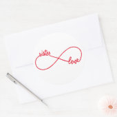 姉妹愛、無限印 ラウンドシール (封筒)