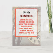 姉妹成長より特殊な誕生日カード カード (正面)