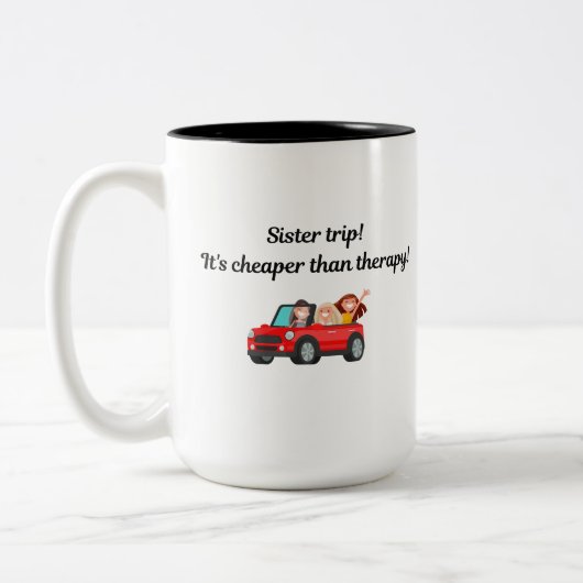 姉妹旅行!セラピーより安い!ツートーンC ツートーンマグカップ (左)