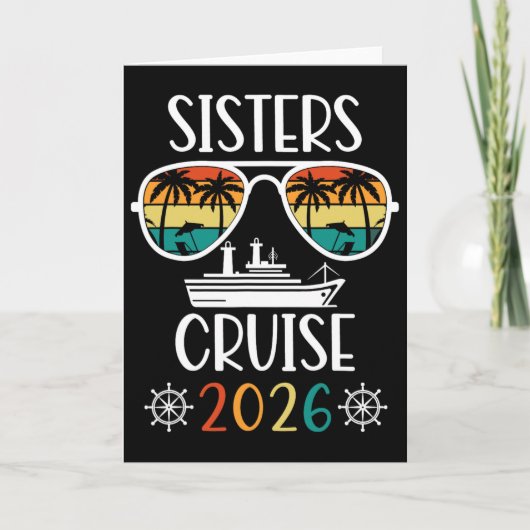 姉妹旅行 2026 女性週末クルーズバケーションT カード (正面)