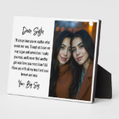 姉妹最高の写真コラージュ用の姉妹スクリプトギフト フォトプラーク (側面)